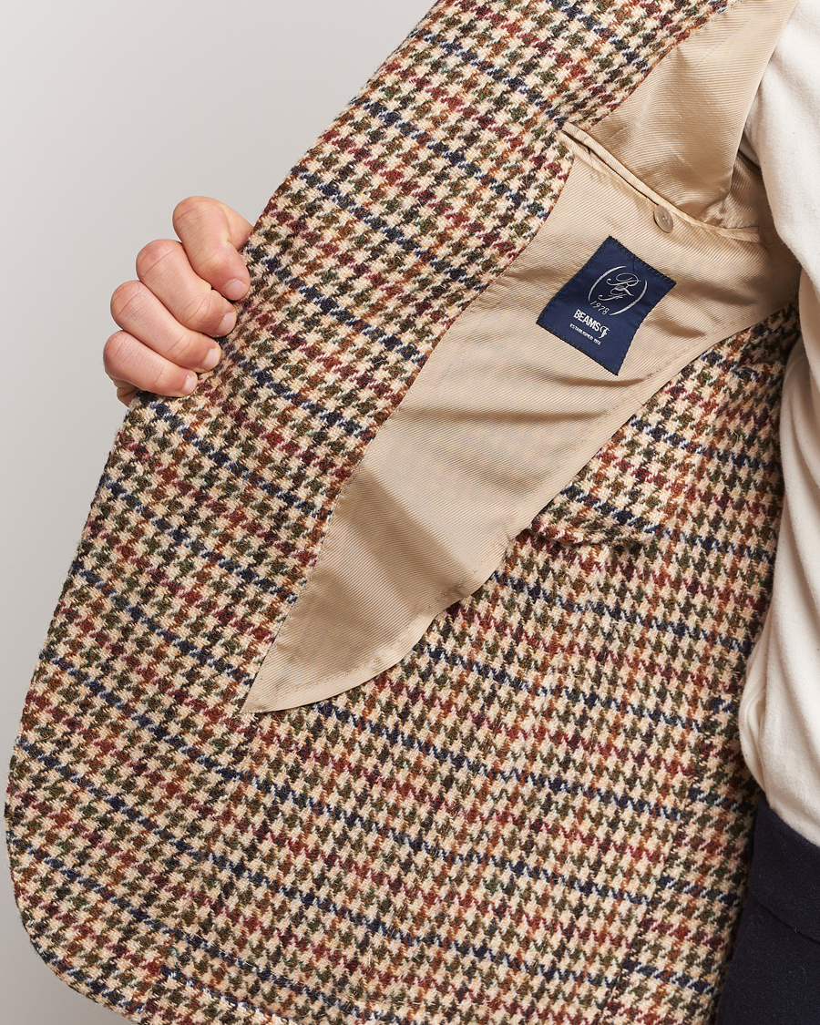 Herren | Sakkos | Beams F | Harris Tweed Gunclub Check Blazer Brown