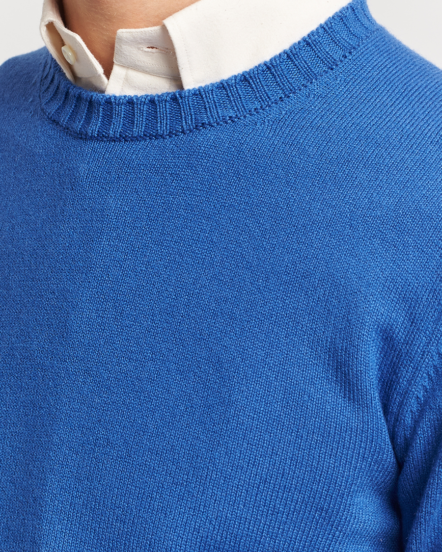 Herren | Pullover | Beams F | Cashmere Crew Neck Jumper Royal Blue
