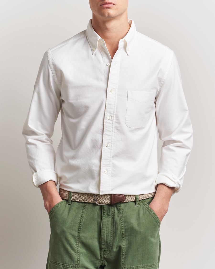 Men | Oxford Shirts | BEAMS PLUS | Oxford Button Down Shirt White