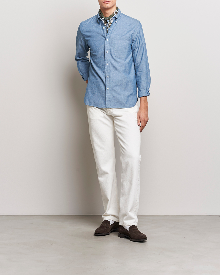 Herren | Hemden | BEAMS PLUS | Chambray Button Down Shirt Blue