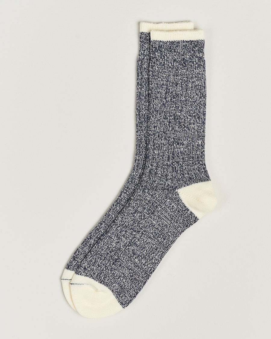 Herren |  | BEAMS PLUS | Rag Socks Grey/Navy
