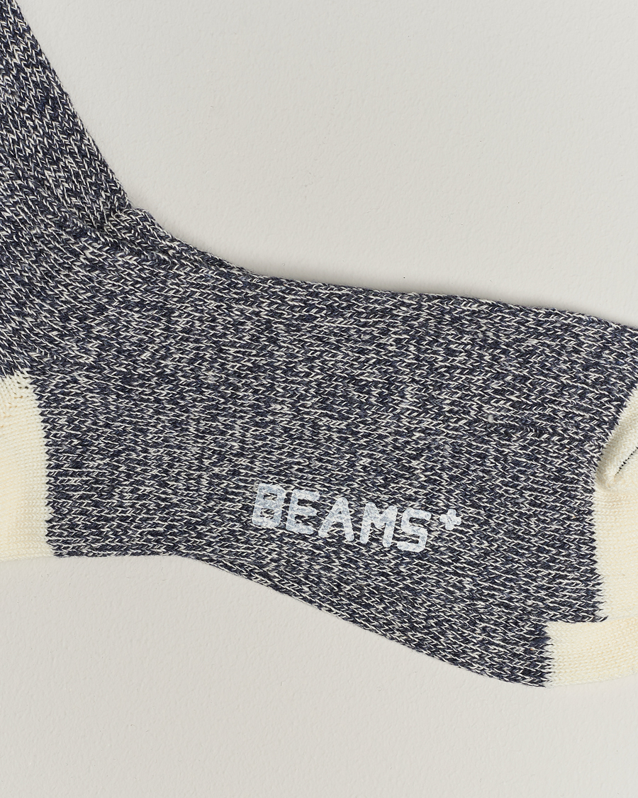 Herren |  | BEAMS PLUS | Rag Socks Grey/Navy