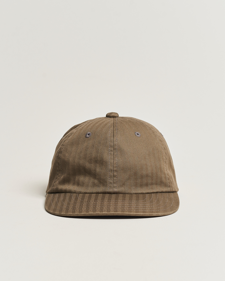 Herren | | BEAMS PLUS | 6 Panel Herringbone Cap Olive