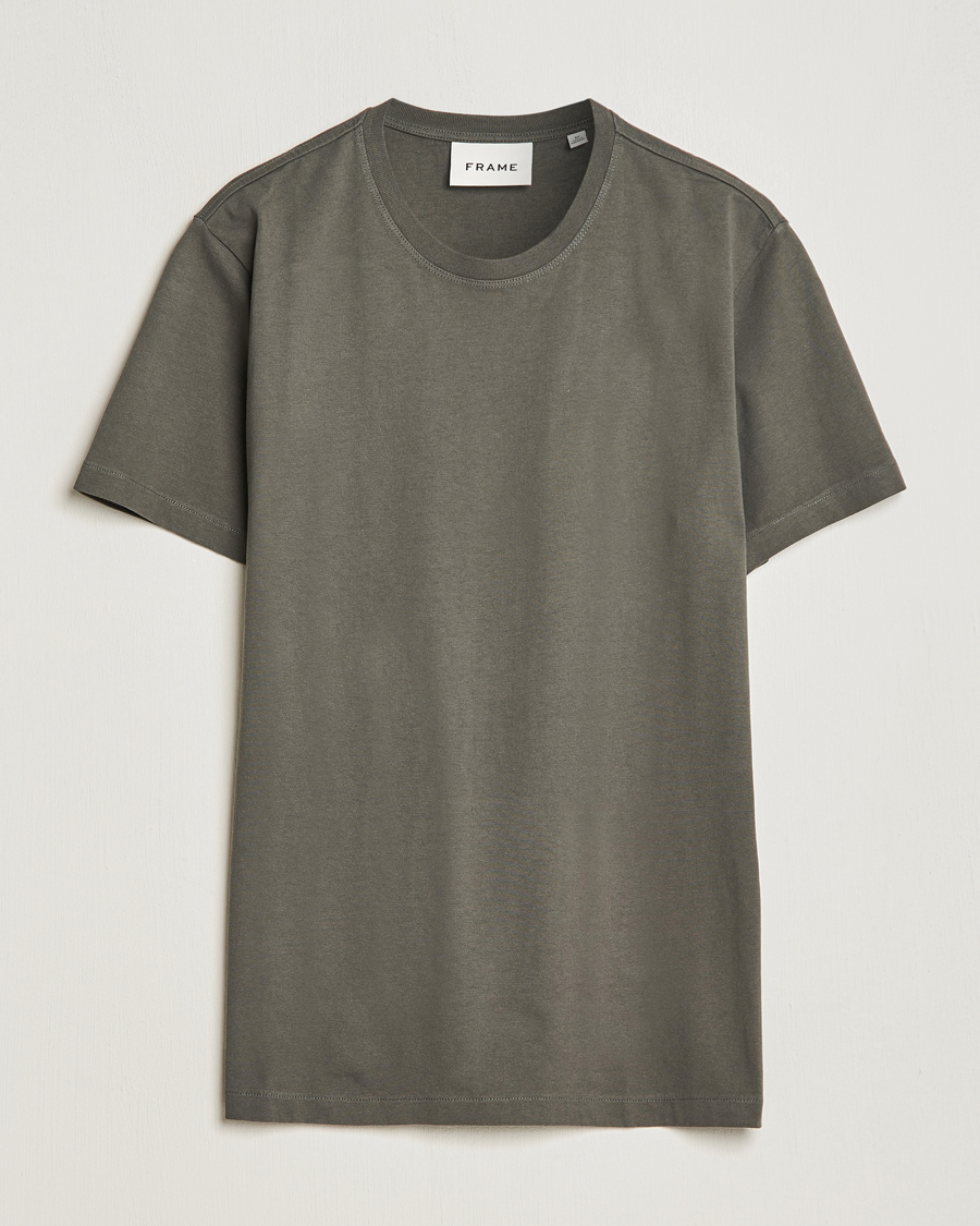Herren | T-Shirts | FRAME | Logo T-Shirt Charcoal Grey