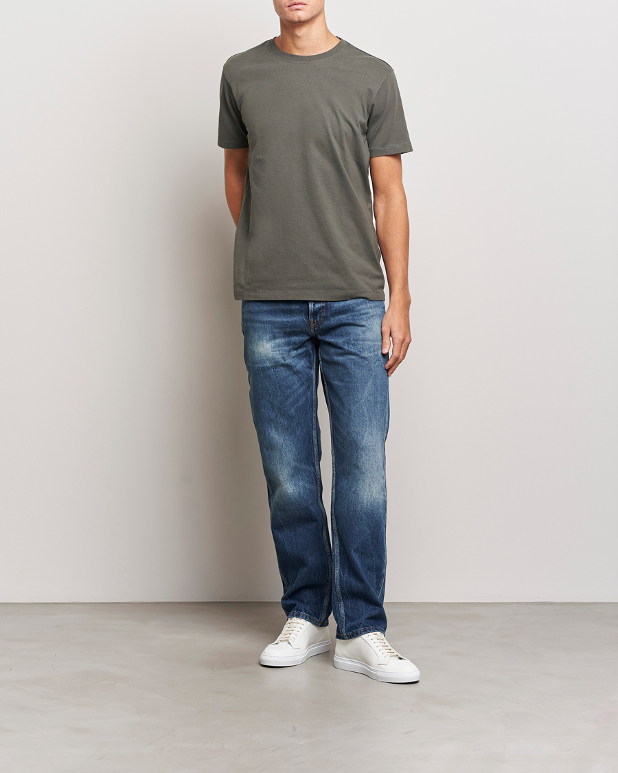 Herren | T-Shirts | FRAME | Logo T-Shirt Charcoal Grey