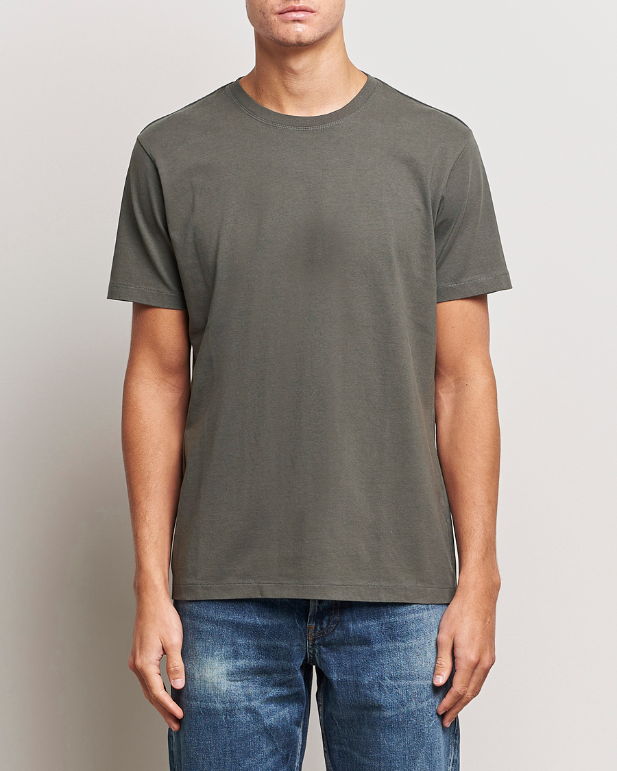 Herren | T-Shirts | FRAME | Logo T-Shirt Charcoal Grey