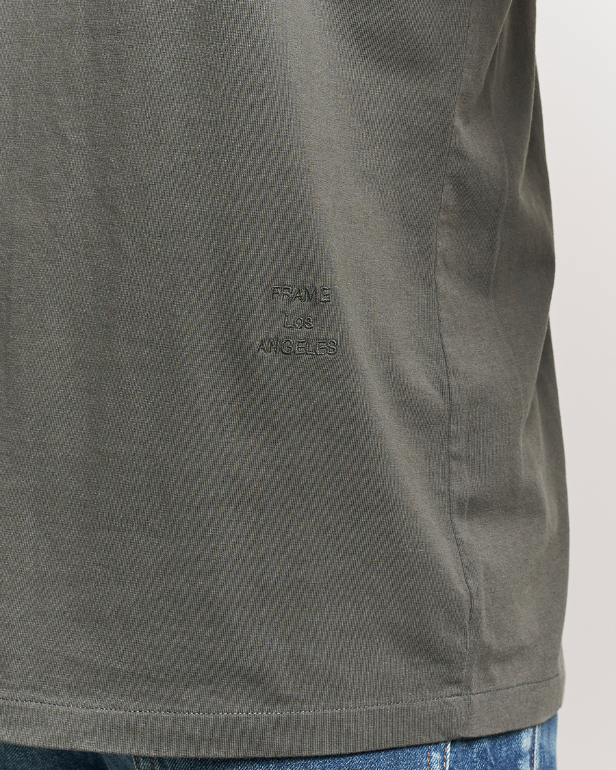 Herren | T-Shirts | FRAME | Logo T-Shirt Charcoal Grey