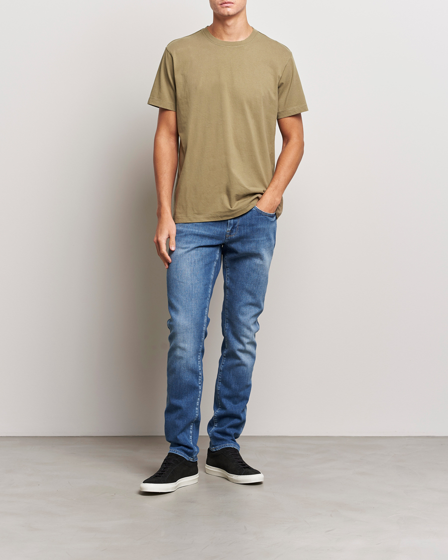 Herren | T-Shirts | FRAME | Logo T-Shirt Khaki Green