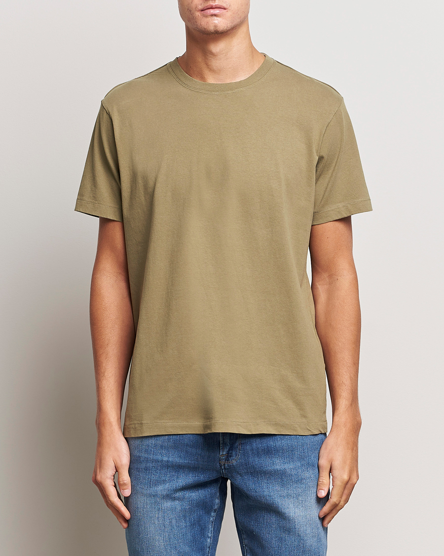 Herren | T-Shirts | FRAME | Logo T-Shirt Khaki Green