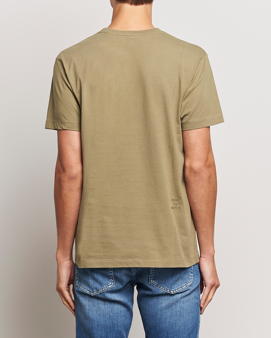 Herren | T-Shirts | FRAME | Logo T-Shirt Khaki Green