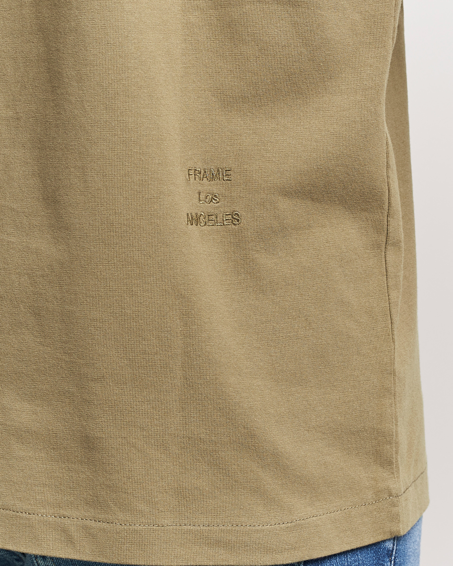 Herren | T-Shirts | FRAME | Logo T-Shirt Khaki Green