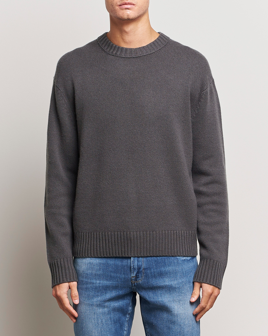 Herren | Pullover | FRAME | Cashmere Sweater Charcoal Grey