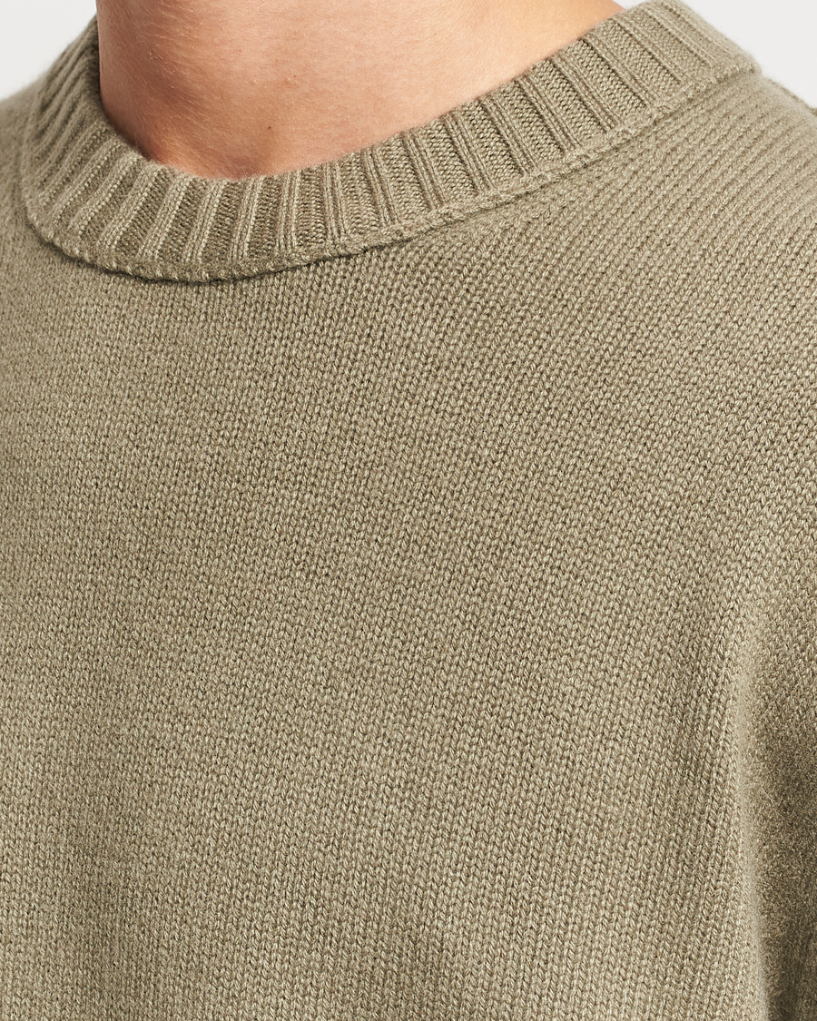 Herren | Pullover | FRAME | Cashmere Sweater Khaki Green
