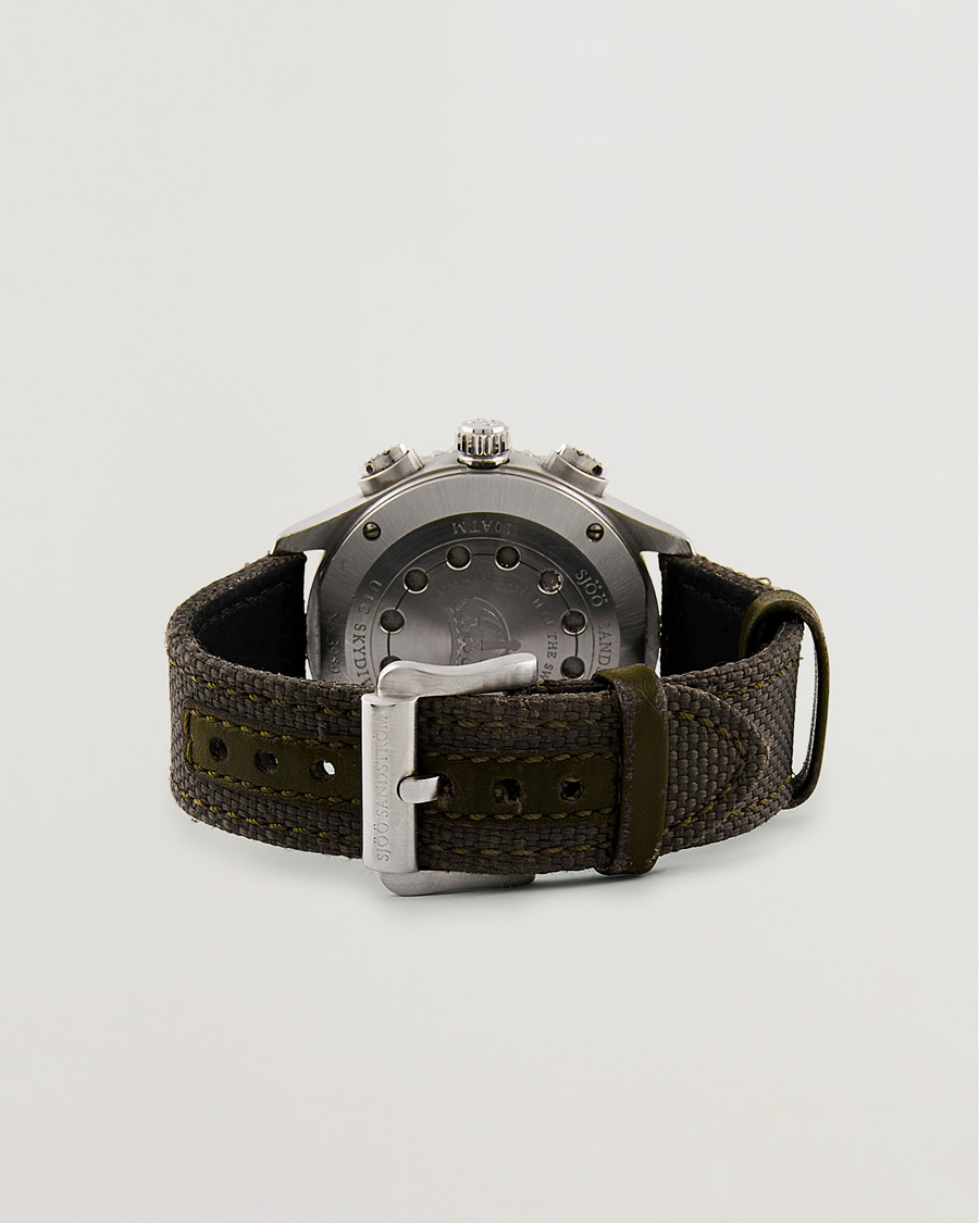 Herren | Sjöö Sandström Pre-Owned UTC Skydiver 017401 Steel Black | Sjöö Sandström Pre-Owned | UTC Skydiver 017401 Steel Black