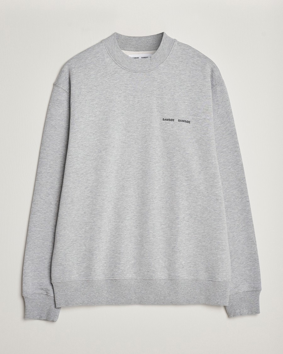 Herren | Pullover | Samsøe Samsøe | Norsbro Crew Neck Sweatshirt Grey Melange