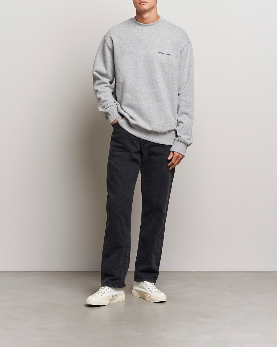Herren | Pullover | Samsøe Samsøe | Norsbro Crew Neck Sweatshirt Grey Melange