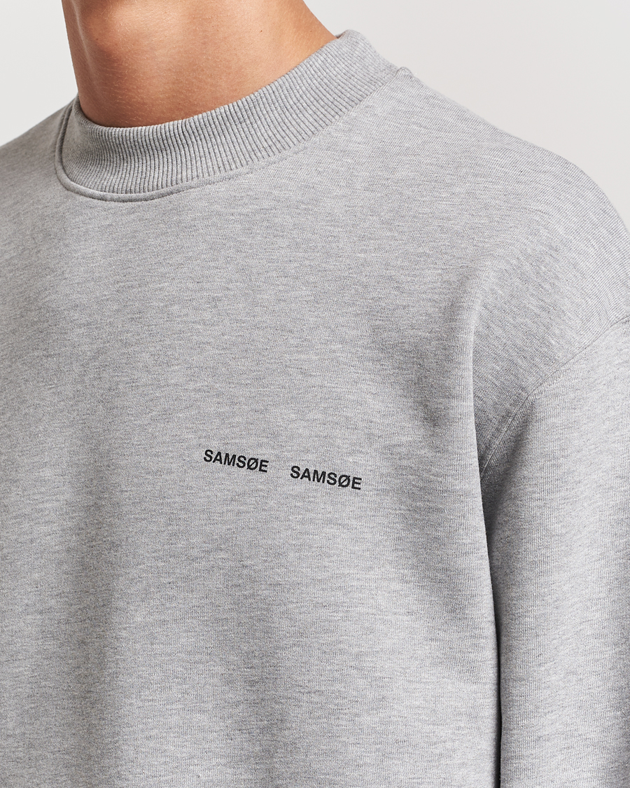 Herren | Pullover | Samsøe Samsøe | Norsbro Crew Neck Sweatshirt Grey Melange