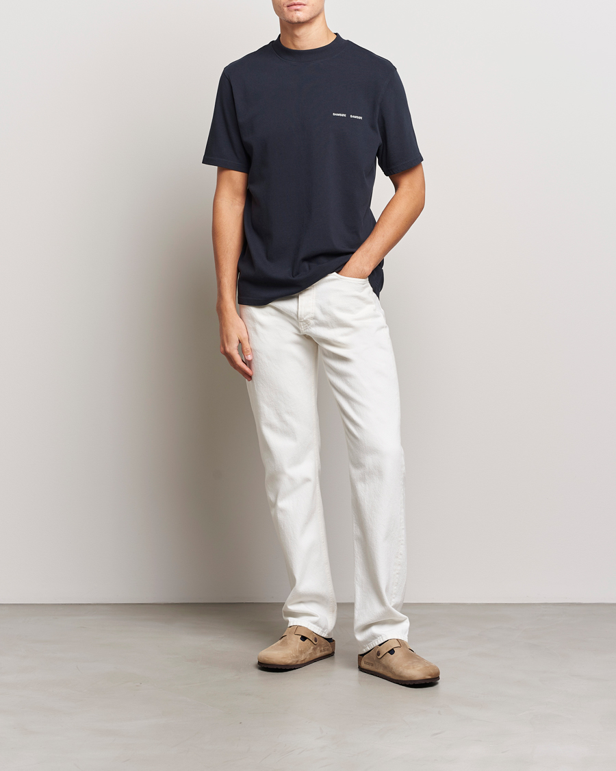 Herren | T-Shirts | Samsøe Samsøe | Norsbro Organic Cotton T-shirt Sky Captian
