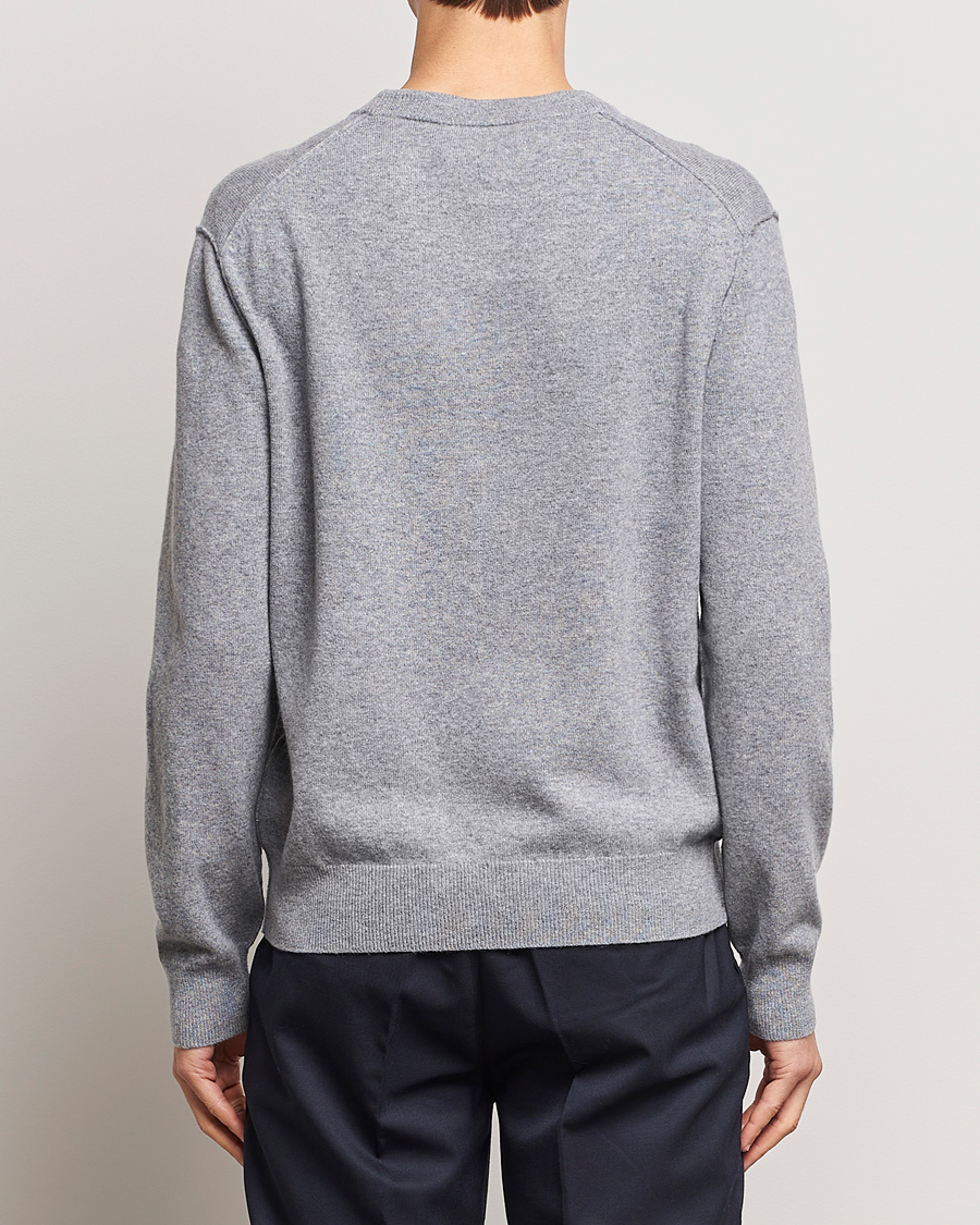 Herren | Pullover | Filippa K | 93 Knitted Lambswool Crew Neck Sweater Grey Melange