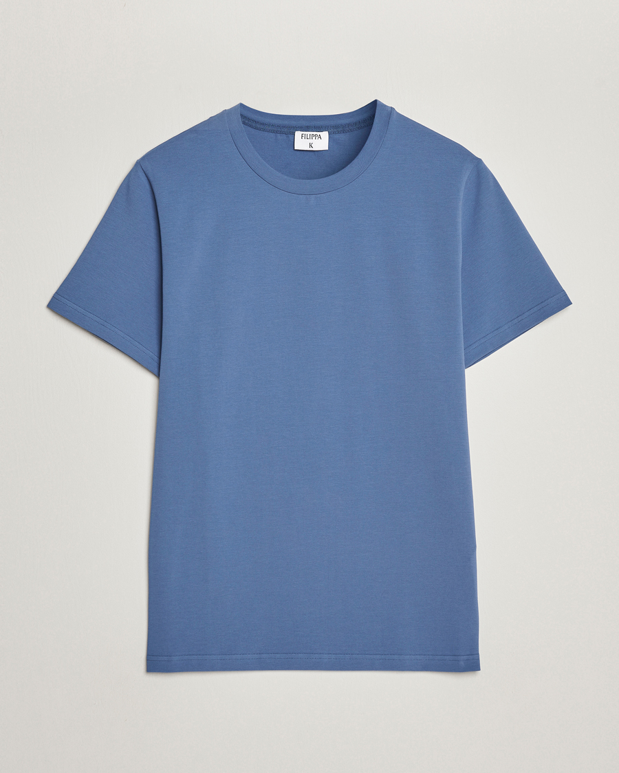 Herren |  | Filippa K | Soft Lycra T-Shirt Paris Blue