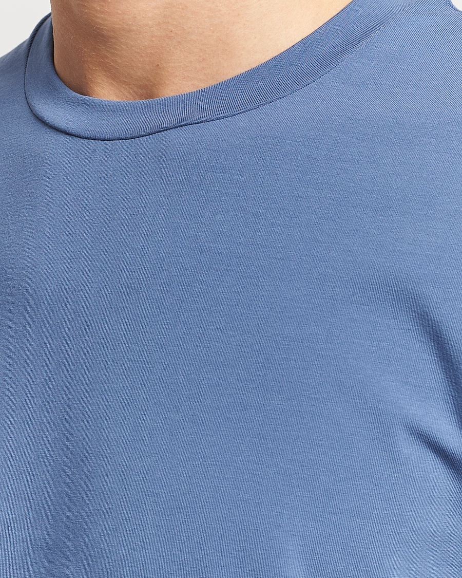 Herren | T-Shirts | Filippa K | Soft Lycra T-Shirt Paris Blue