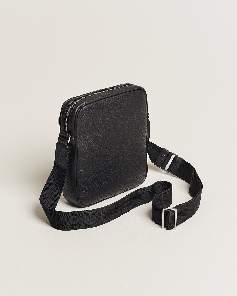 Herren | Taschen | Canali | Grain Leather Shoulder Bag Black