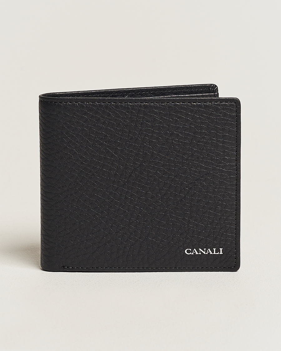 Herren | Canali | Canali | Grain Leather Wallet Black