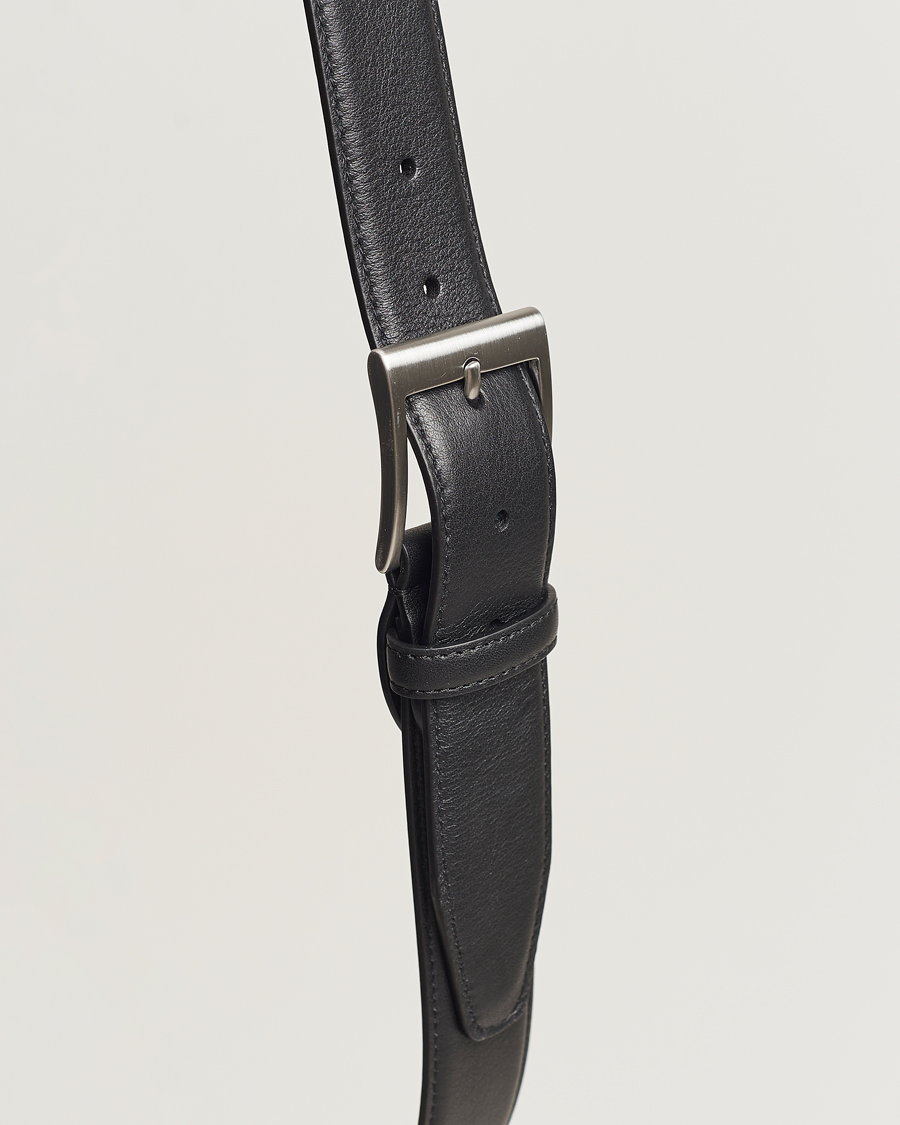 Herren | Gürtel | Canali | Classic Leather Belt Black Calf