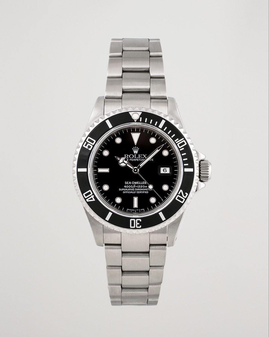 Herren | Rolex Pre-Owned Sea Dweller 16600 Oyster Perpetual Steel Black | Rolex Pre-Owned | Sea Dweller 16600 Oyster Perpetual Steel Black