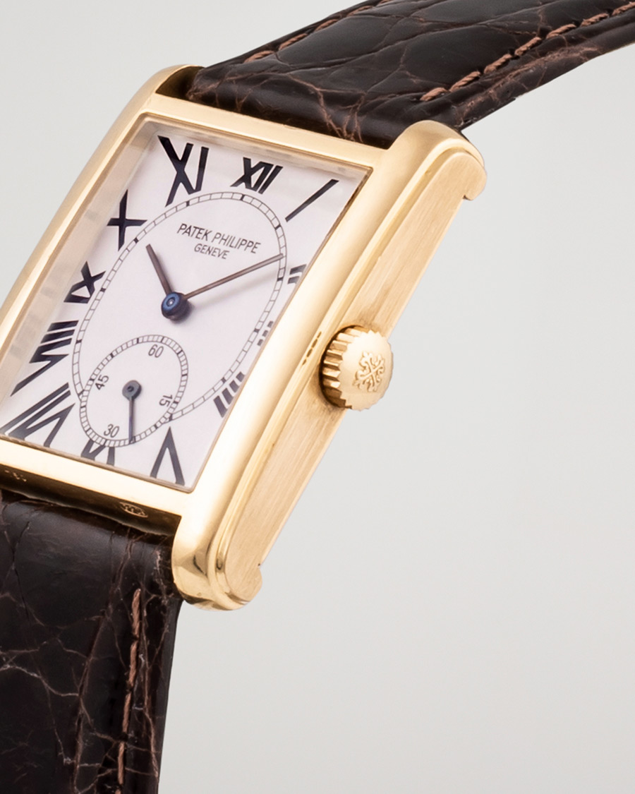 Herren | Patek Philippe Pre-Owned Gondolo 18K 5014J-013 Gold White | Patek Philippe Pre-Owned | Gondolo 18K 5014J-013 Gold White