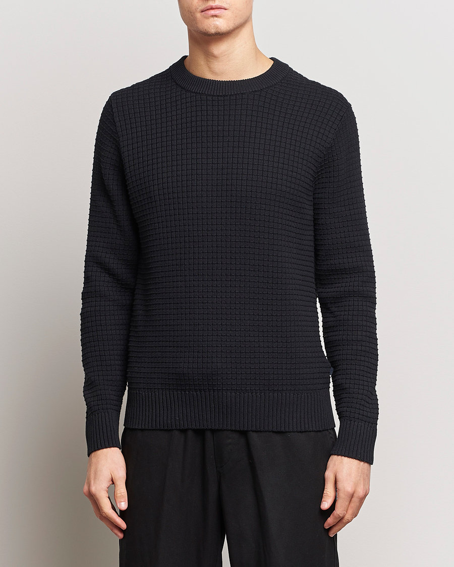 Herren | J.Lindeberg | J.Lindeberg | Archer Structure Sweater Black