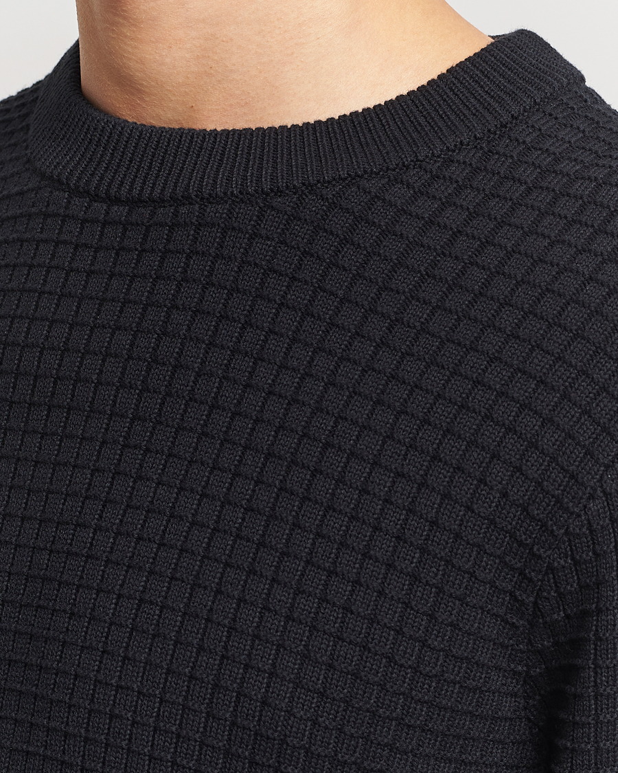 Herren | Pullover | J.Lindeberg | Archer Structure Sweater Black