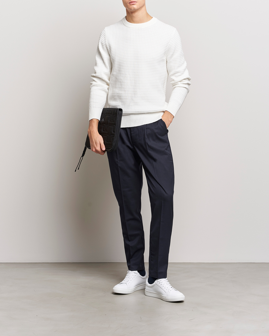 Herren | Pullover | J.Lindeberg | Archer Structure Sweater Cloud White