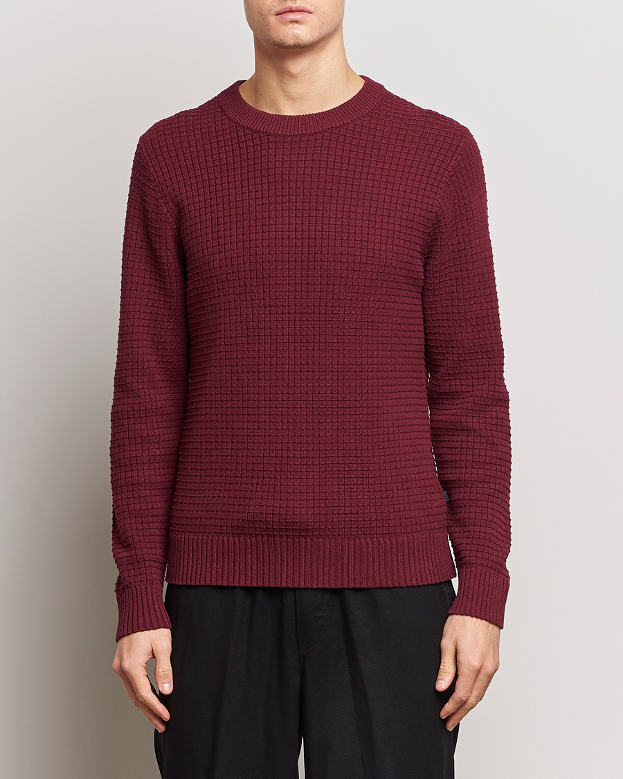 Herren | Pullover | J.Lindeberg | Archer Structure Sweater Zinfandel