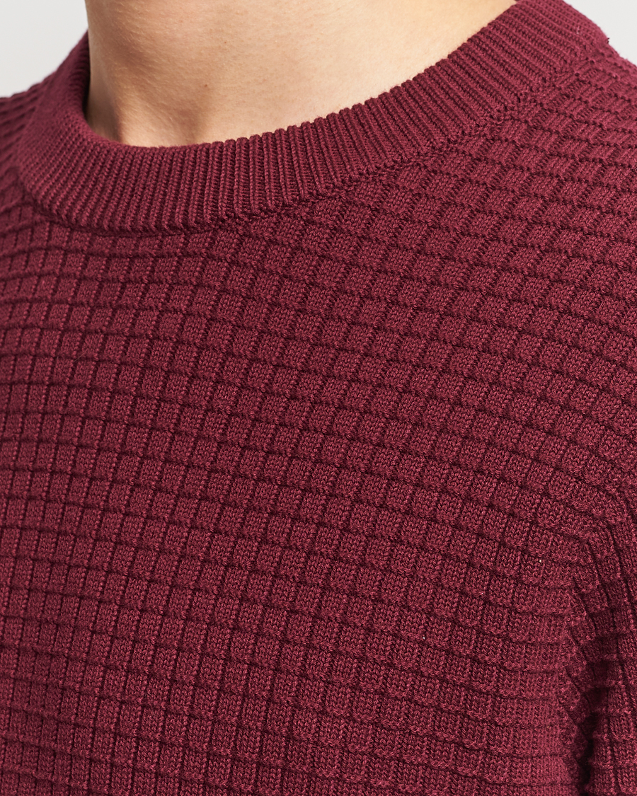 Herren | Pullover | J.Lindeberg | Archer Structure Sweater Zinfandel