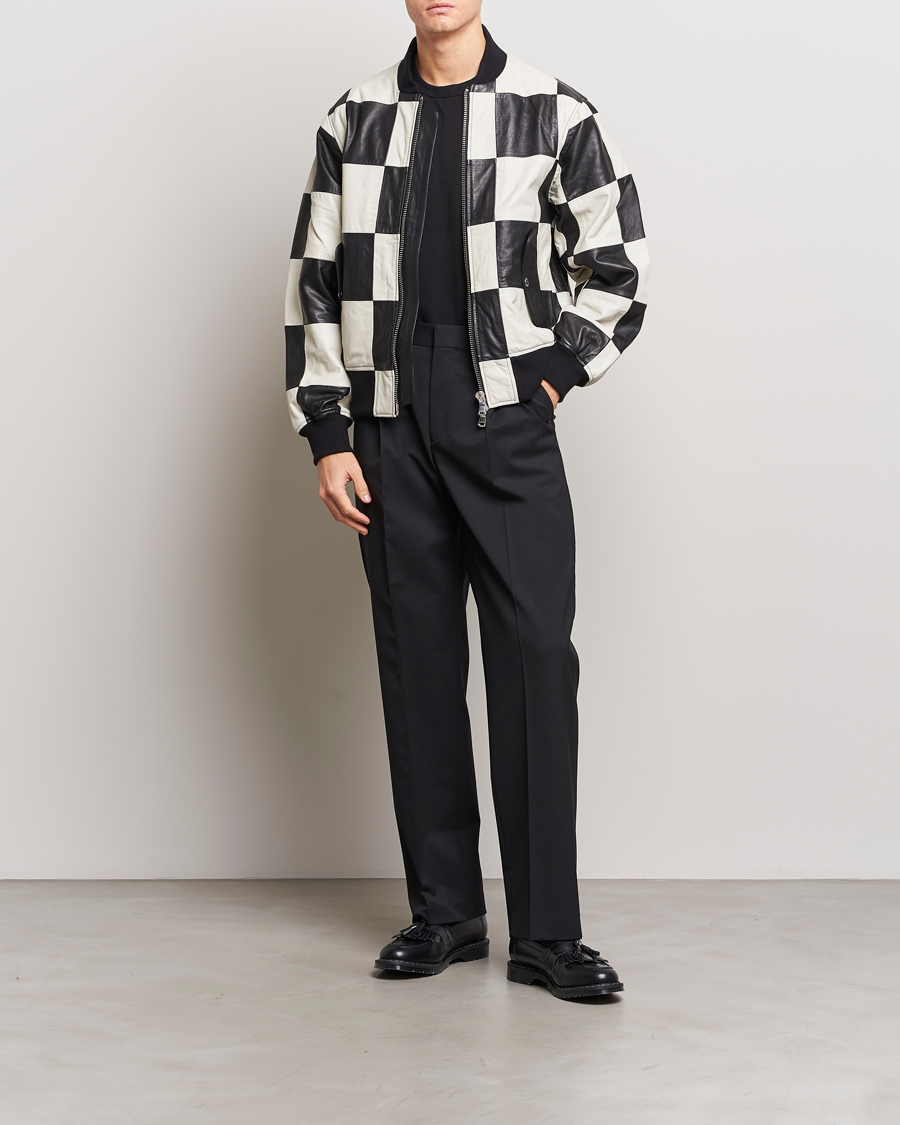 Herren | Jacken | J.Lindeberg | Milan Patchwork Leather Jacket Black