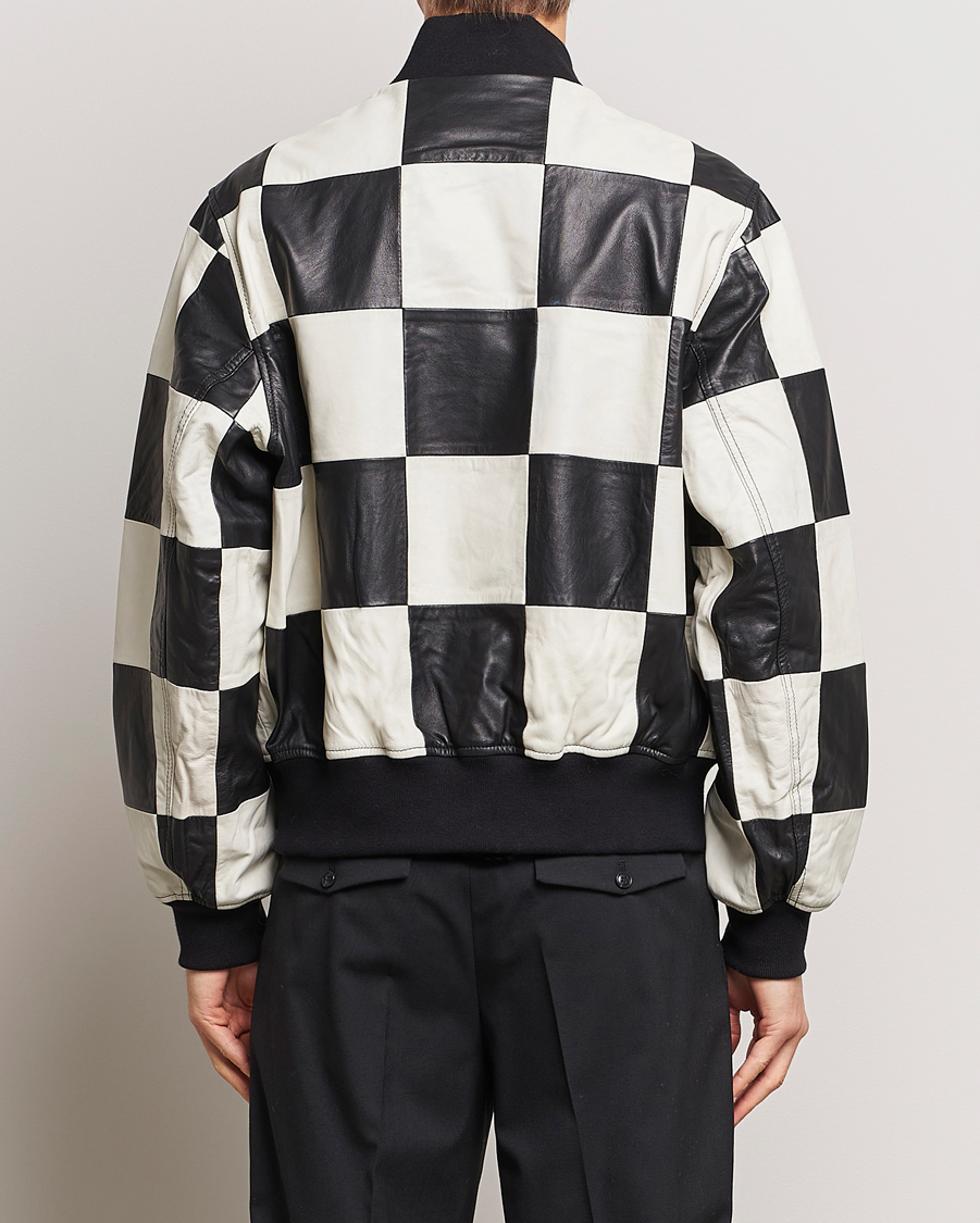 Herren | Jacken | J.Lindeberg | Milan Patchwork Leather Jacket Black