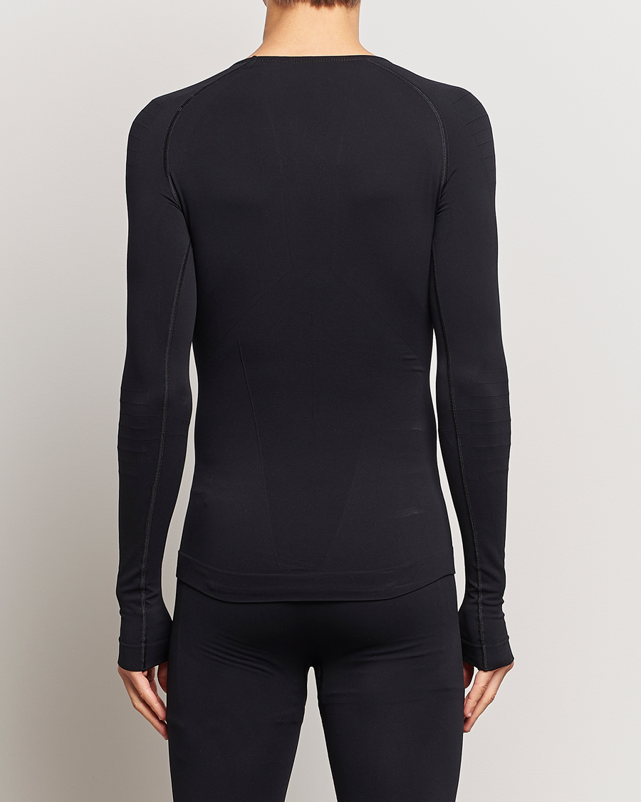 Herren | T-Shirts | Falke | Long Sleeve Warm Shirt Black