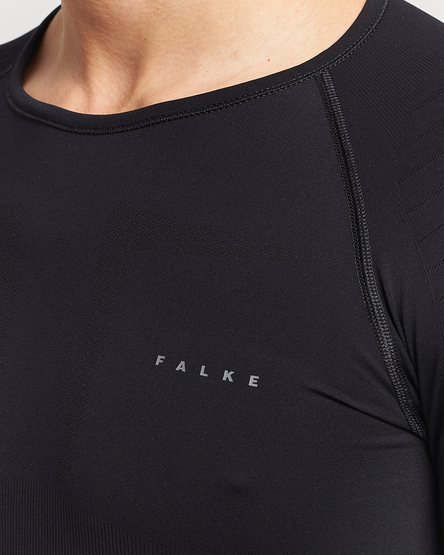 Herren | T-Shirts | Falke Sport | Falke Long Sleeve Warm Shirt Black