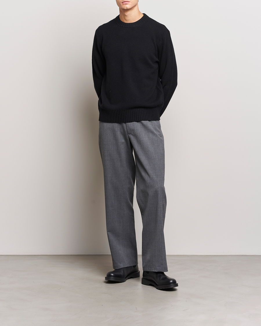Herren | Pullover | A Day's March | Marlow Lambswool Crew Black
