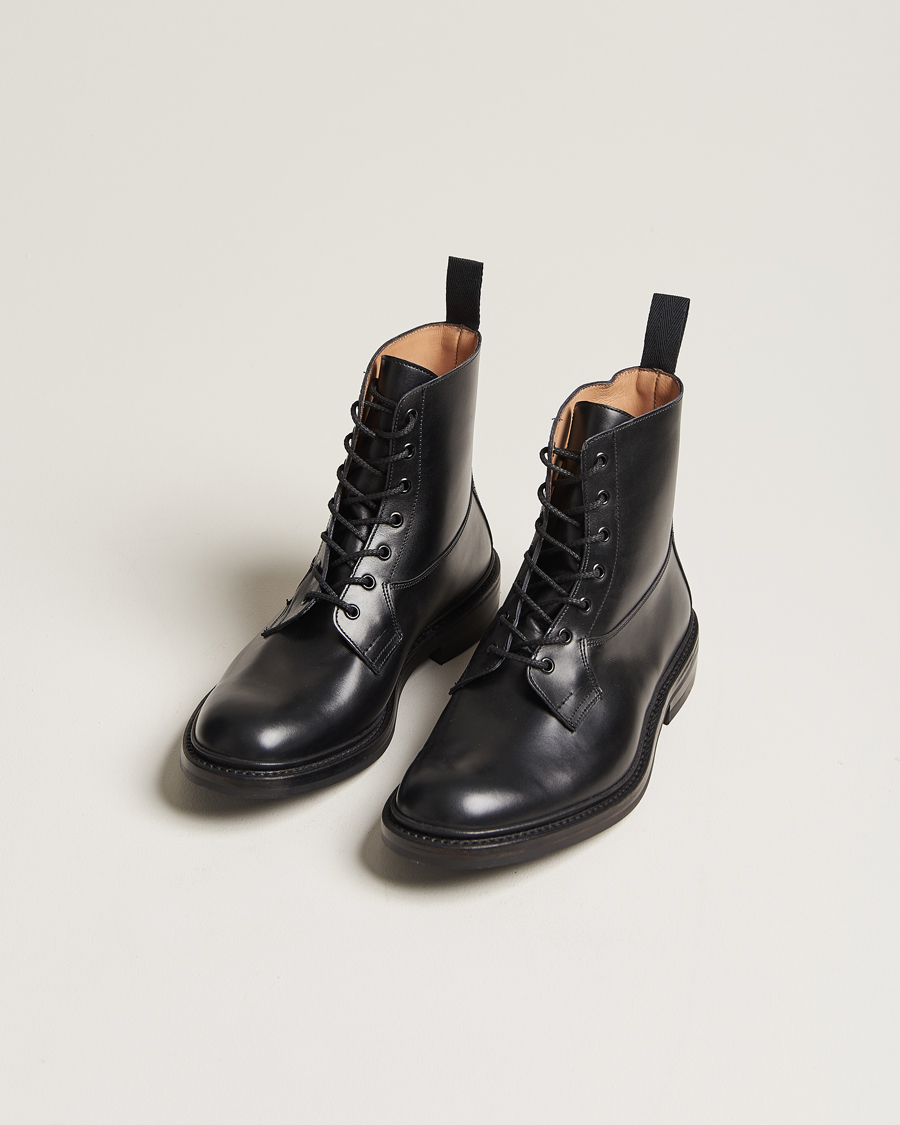 Herren | Boots | Tricker's | Burford Dainite Country Boots Black Calf