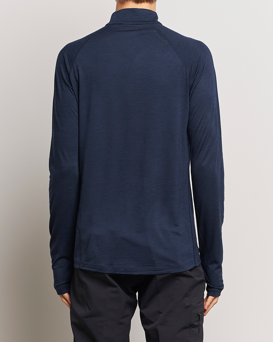 Herren | Pullover | Houdini | Desoli Merino Light Half Zip Blue Illusion