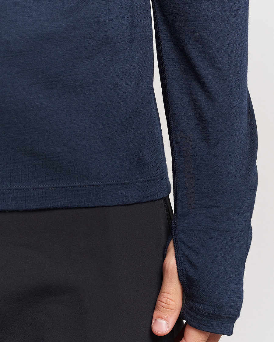 Herren | Pullover | Houdini | Desoli Merino Light Half Zip Blue Illusion