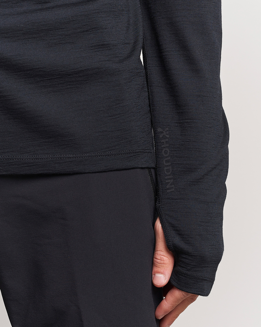 Herren | Pullover | Houdini | Desoli Merino Light Half Zip True Black