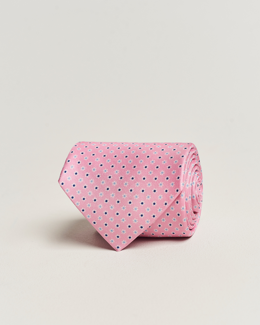 Herren |  | E. Marinella | 3-Fold Printed Silk Tie Pink