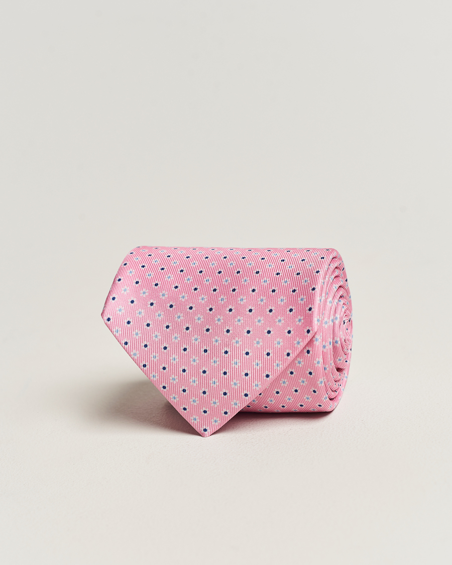 Herren | | E. Marinella | 3-Fold Printed Silk Tie Pink