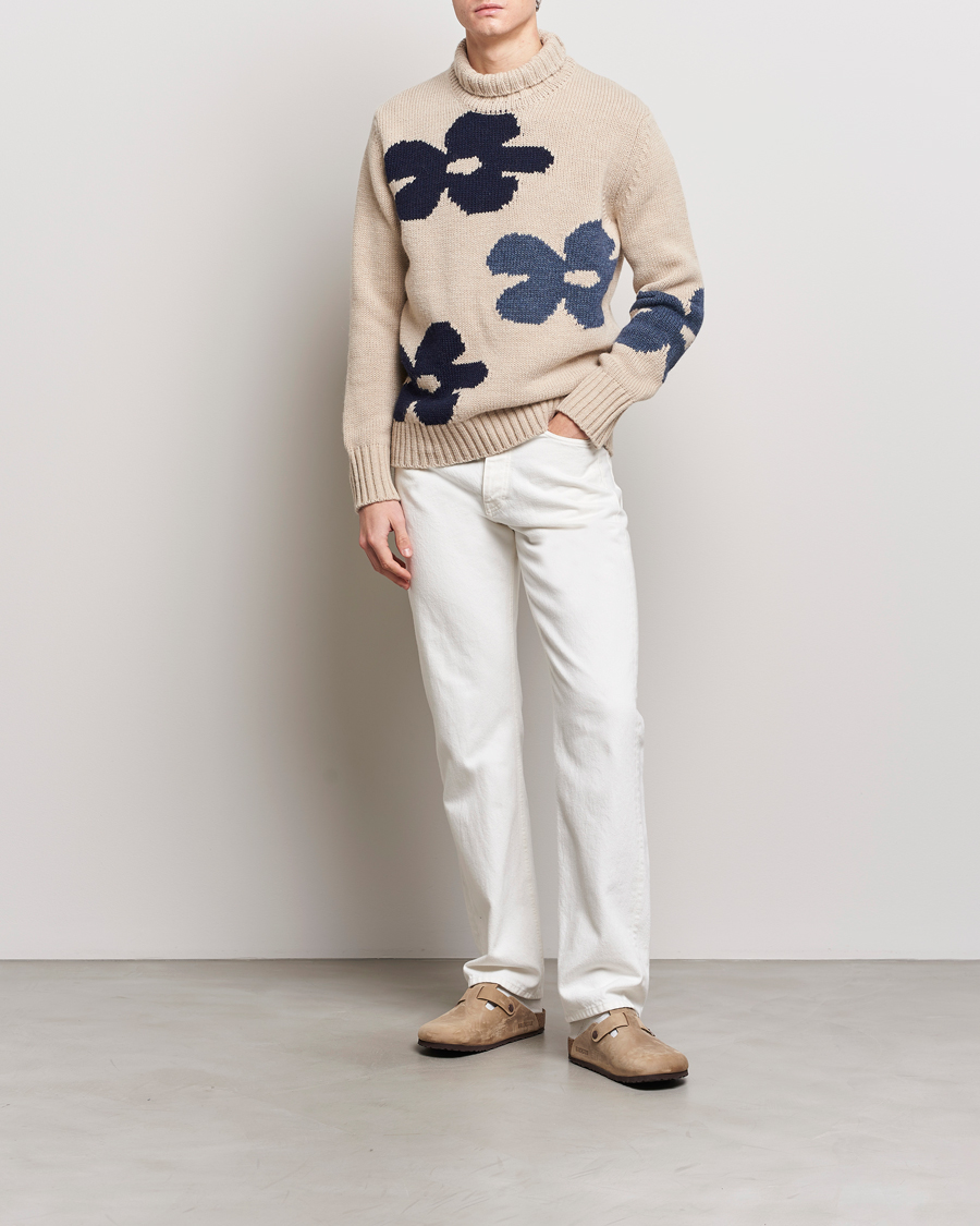 Herren | Pullover | NN07 | Douglas Alpaca Polo Ecru