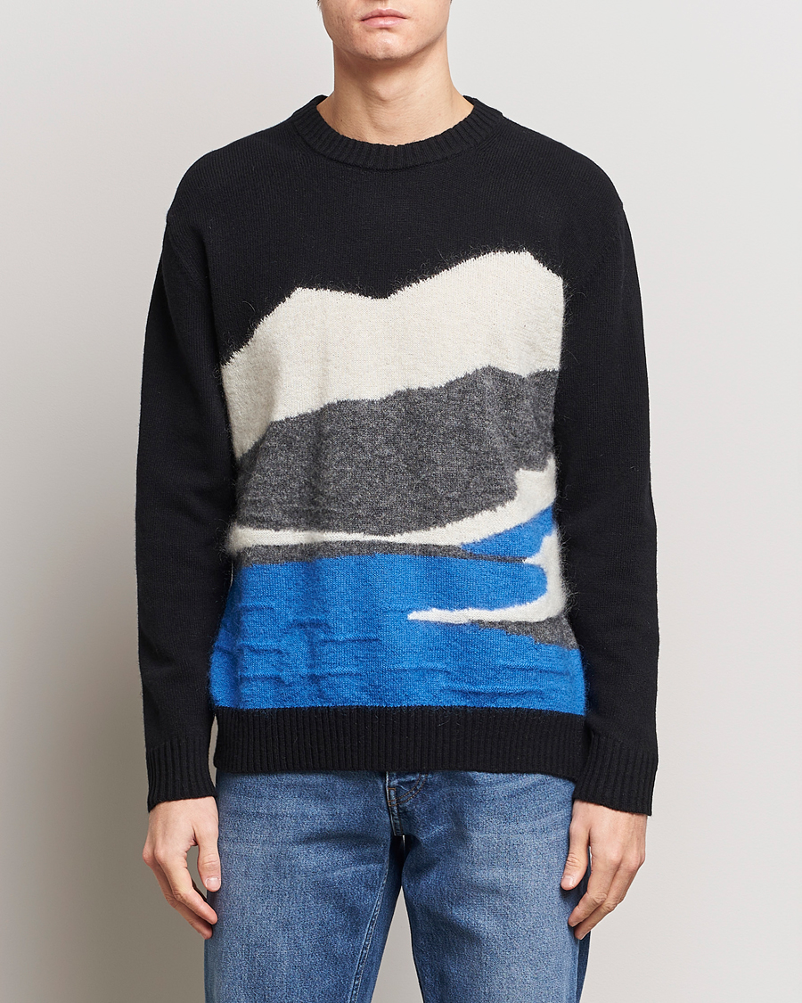 Herren | Treue-Rabatt für Stammkunden | NN07 | Jason Mohair Wool Sweater Black Multi