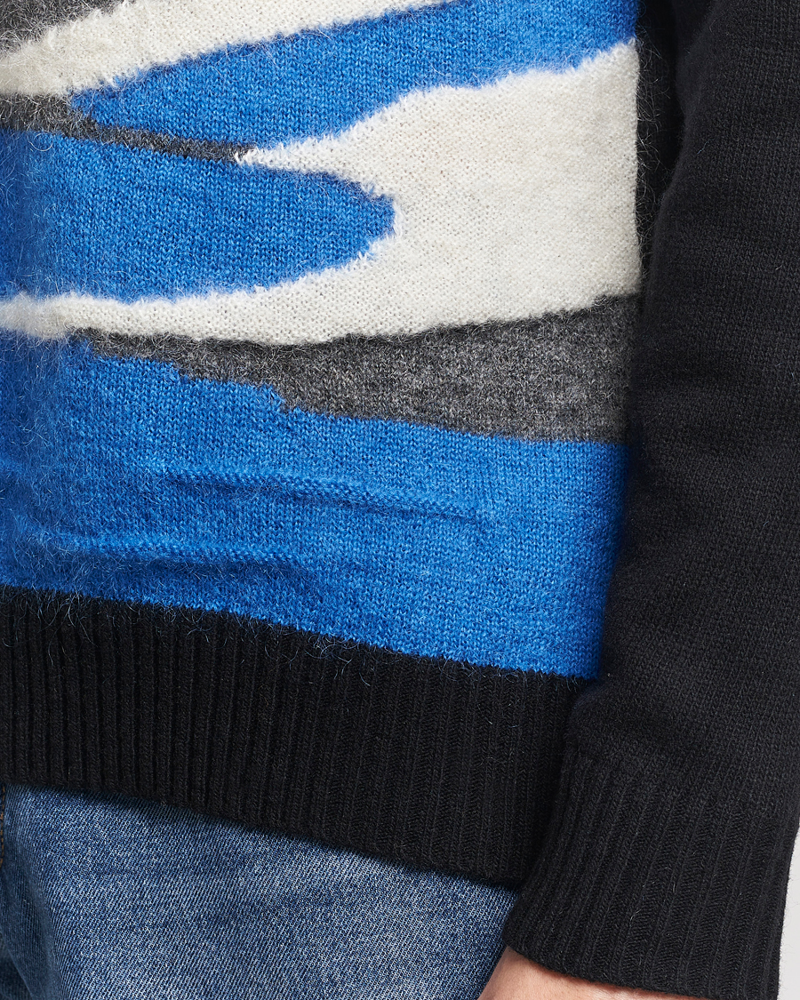Herren | Pullover | NN07 | Jason Mohair Wool Sweater Black Multi