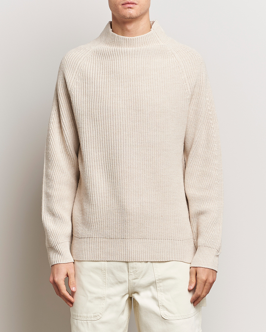 Men |  | NN07 | Liam Mock Neck Sweater Nature Melange